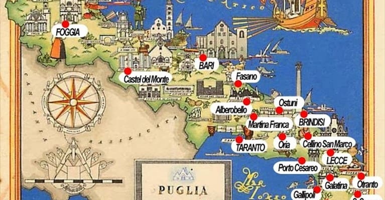 Puglia - Mappa antica