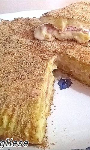 Sformato di patate con prosciutto e formaggio