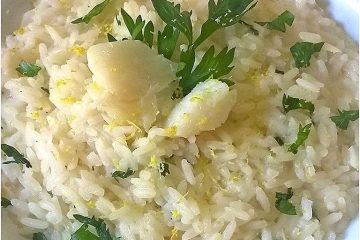 Risotto al limone e baccalà - la cucina pugliese