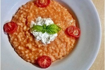 Risotto al pomodoro e burrata - la cucina pugliese