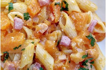 Pasta con zucca e pancetta - la cucina pugliese