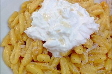 Pasta con zafferano e burrata - la cucina pugliese