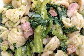 Orecchiette cime di rapa e pancetta - la cucina pugliese