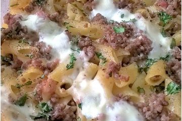 Pasta al forno carne macinata pancetta e besciamella - la cucina pugliese