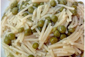 Pasta e piselli (della mamma) - la cucina pugliese