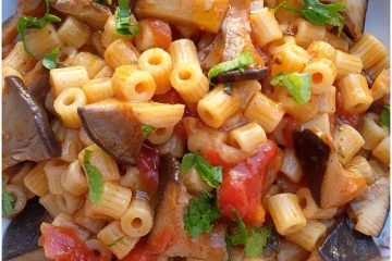 Pasta con sugo di funghi cardoncelli - lacucinapugliese--