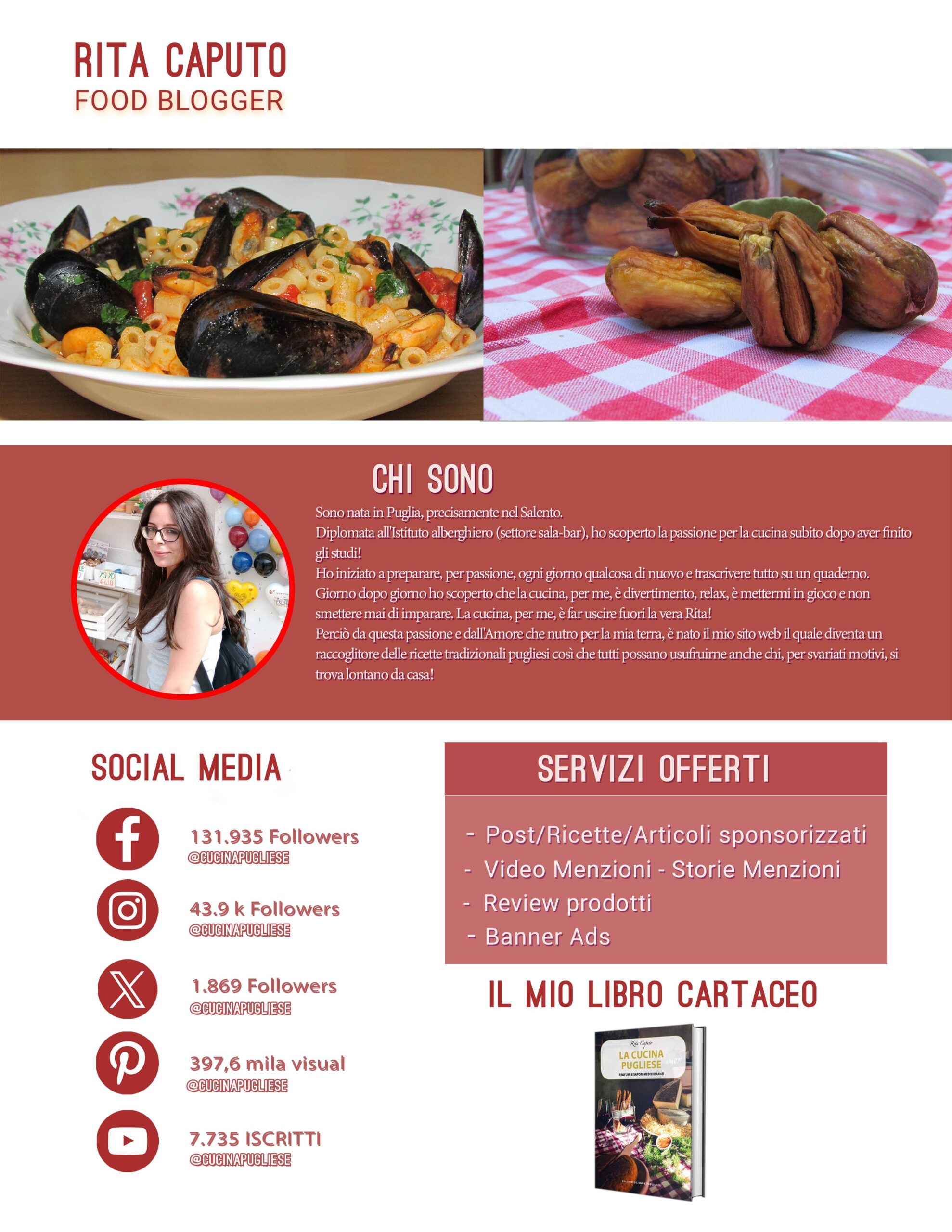 MediaKit La Cucina Pugliese di Rita Caputo Food Blogger Puglia